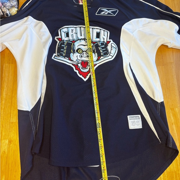 Vintage Syracuse Crunch Size 56 Reebok Blue AHL Goalie Jersey Hockey Collectible - Picture 11 of 12